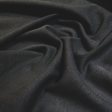 'urban luxury' mid-weight cotton knit - black