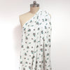'polka dot floral' drapey viscose woven - white