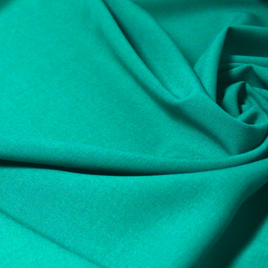 Italian wool blend tropical suiting - teal