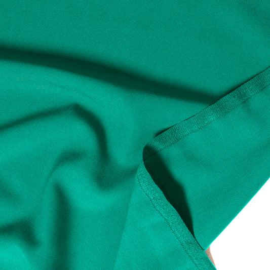 Italian wool blend tropical suiting - teal