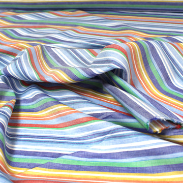 Italian "Portofino" striped linen blend