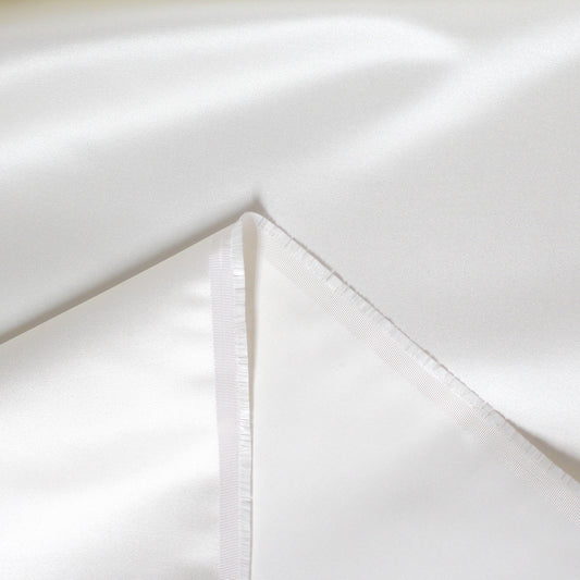 fine quality rayon/silk duchess satin - pearl