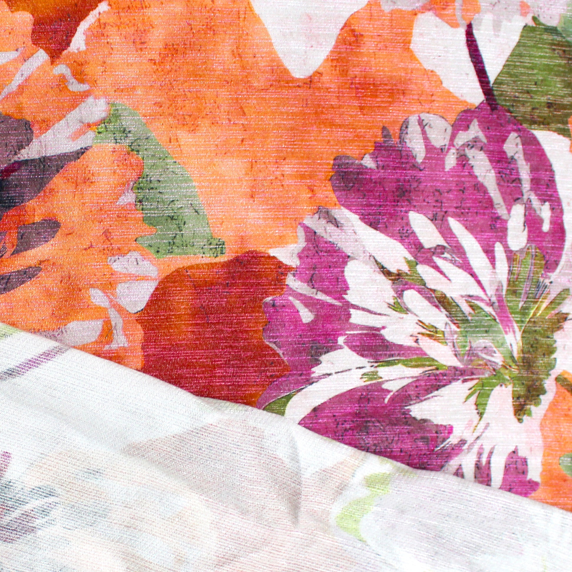 'serena' shimmering printed viscose faille