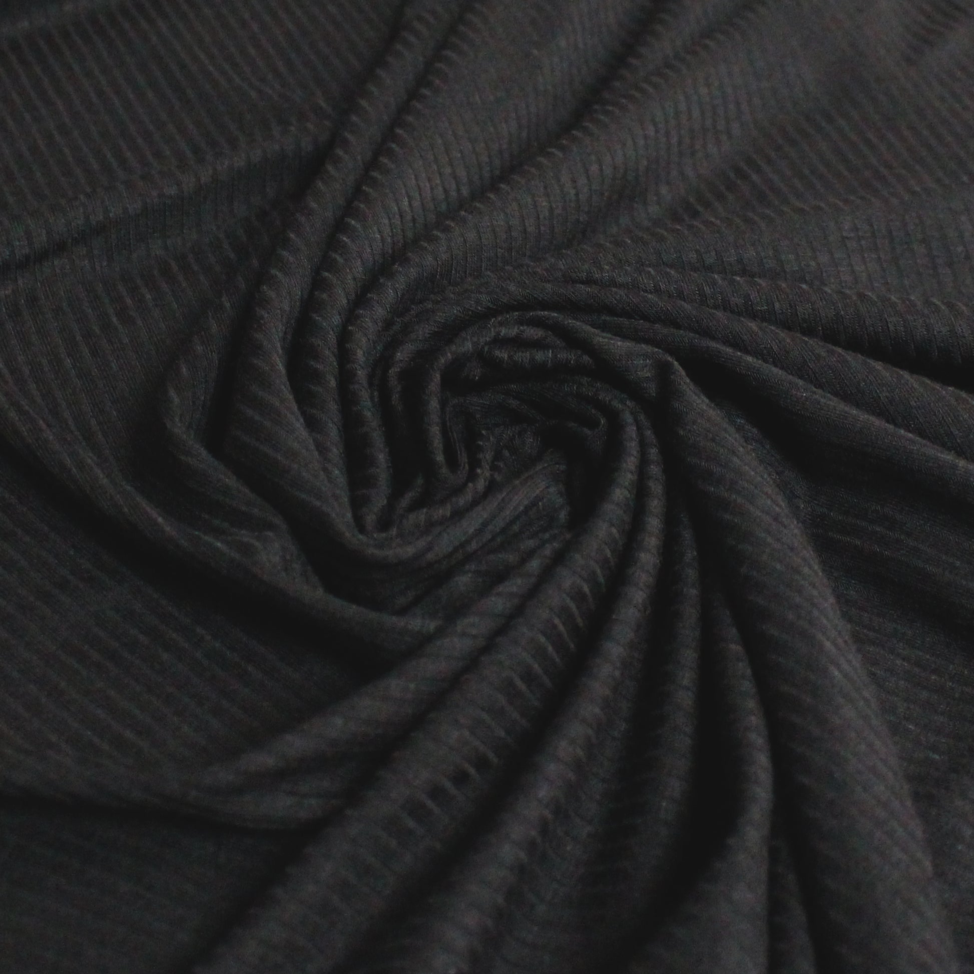 rayon/spandex essential rib knit - black