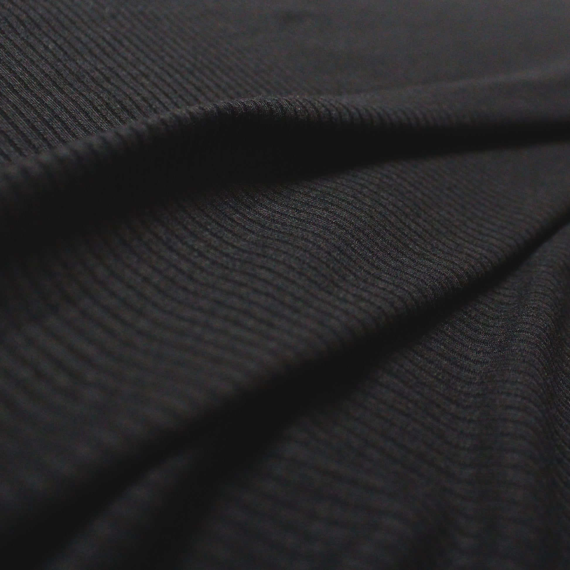 rayon/spandex essential rib knit - black
