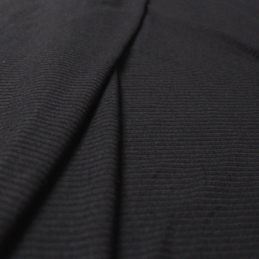 rayon/spandex essential rib knit - black