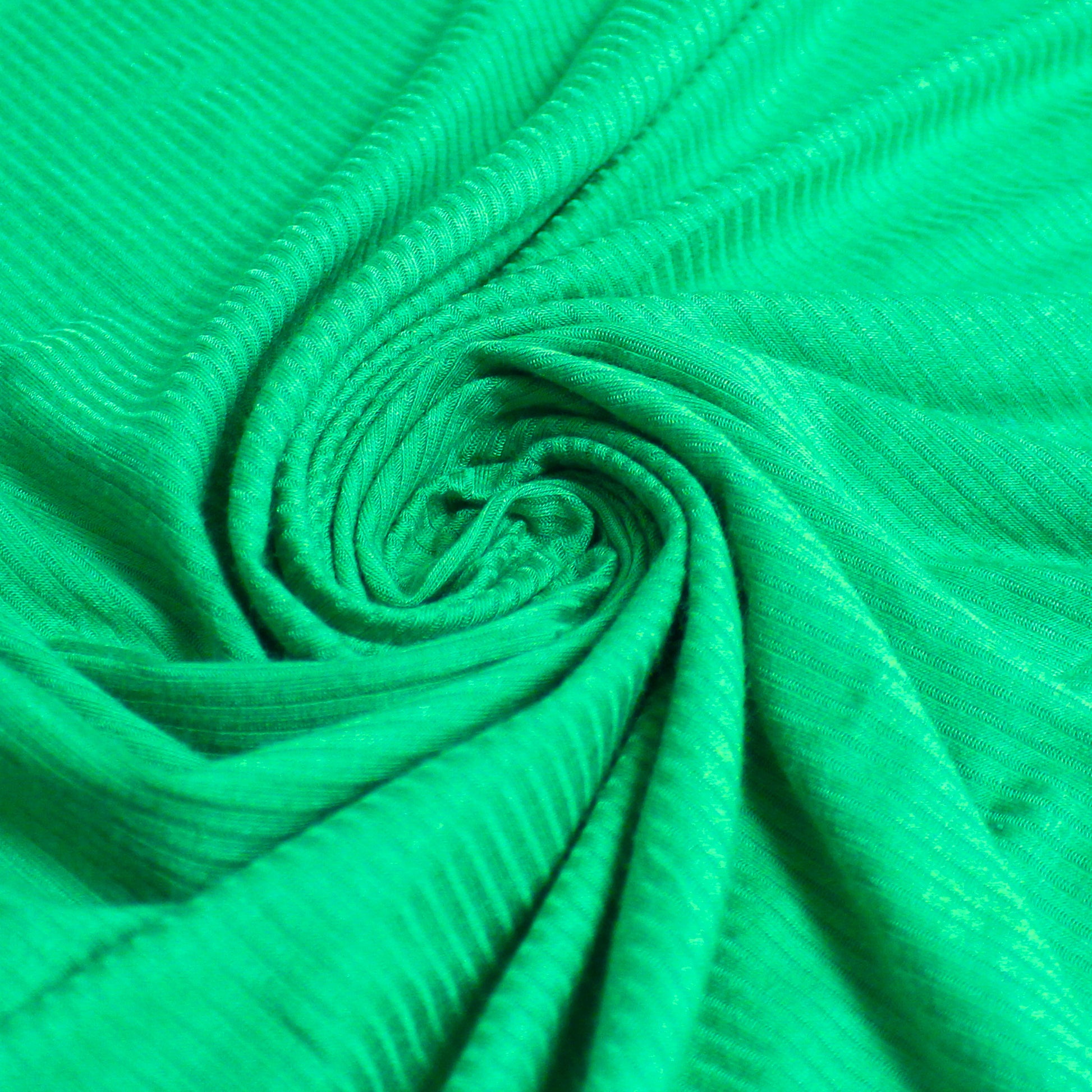 rayon/spandex essential rib knit - emerald