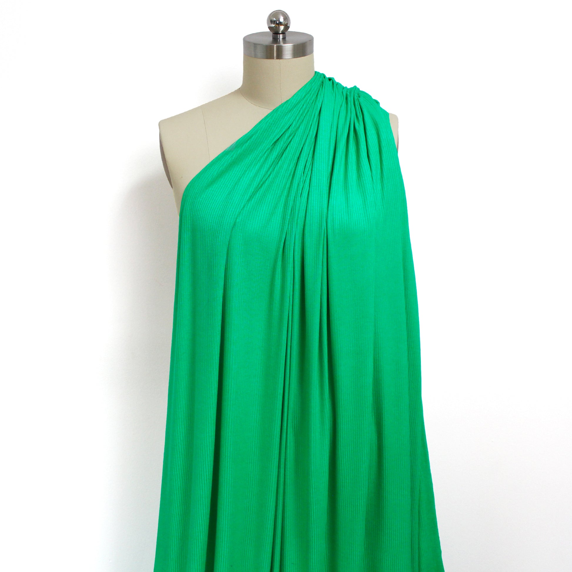 rayon/spandex essential rib knit - emerald