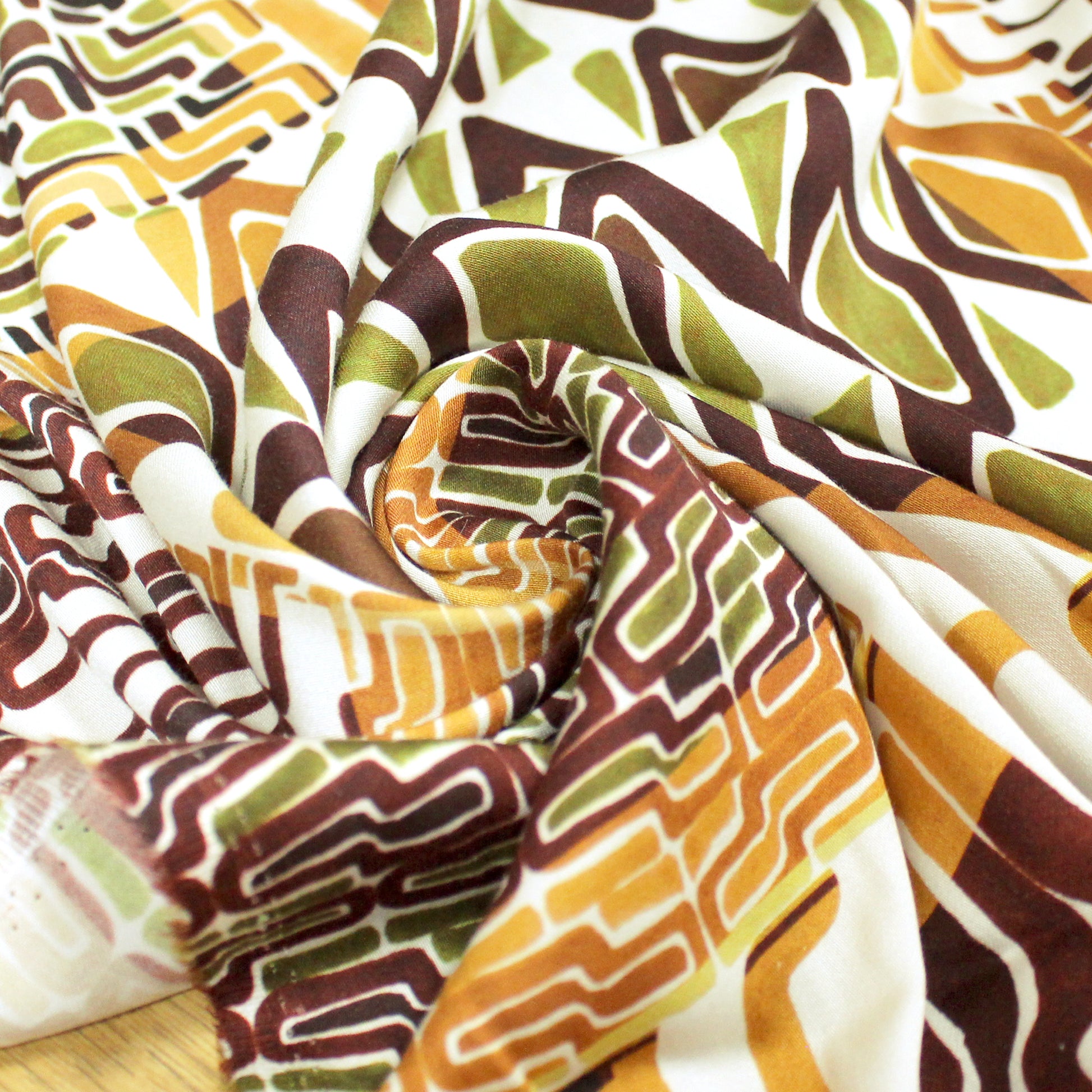 'walkabout' stretch viscose satin - golden