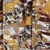 'golden leaf' printed viscose poplin