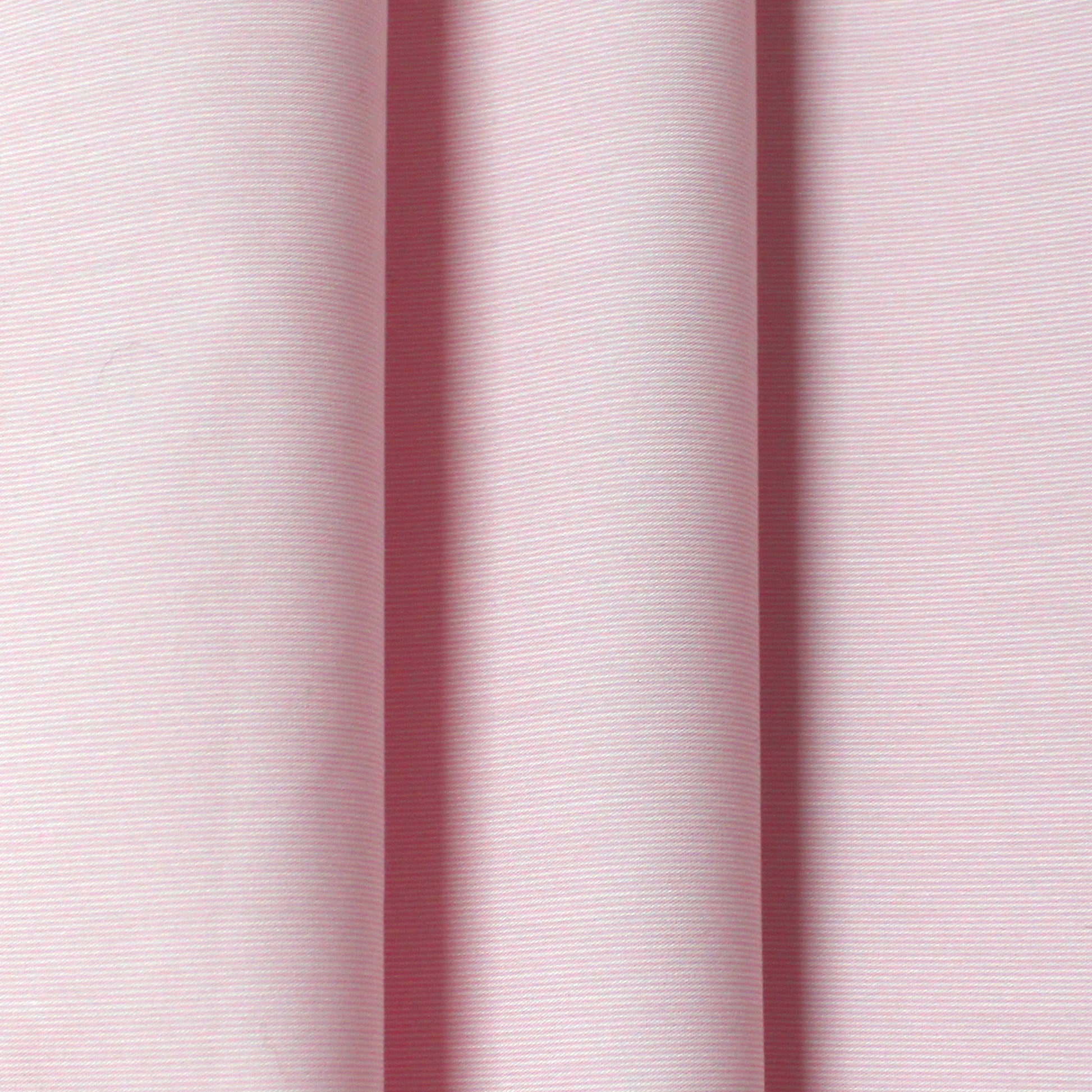 micro-stripe stretch cotton shirting - soft pink