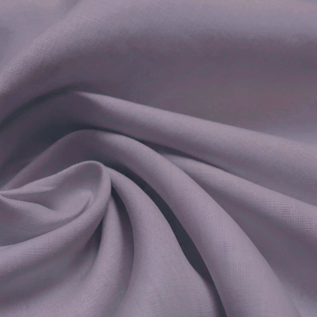 European mid-weight linen woven - orchid mist