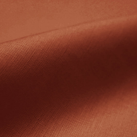 European mid-weight linen woven - rust