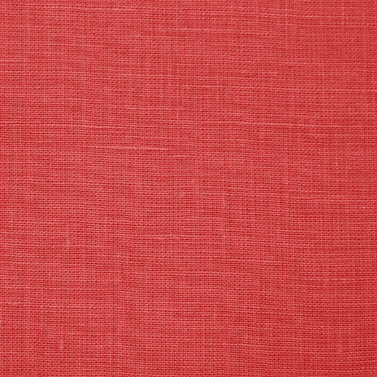 European mid-weight linen woven - coral