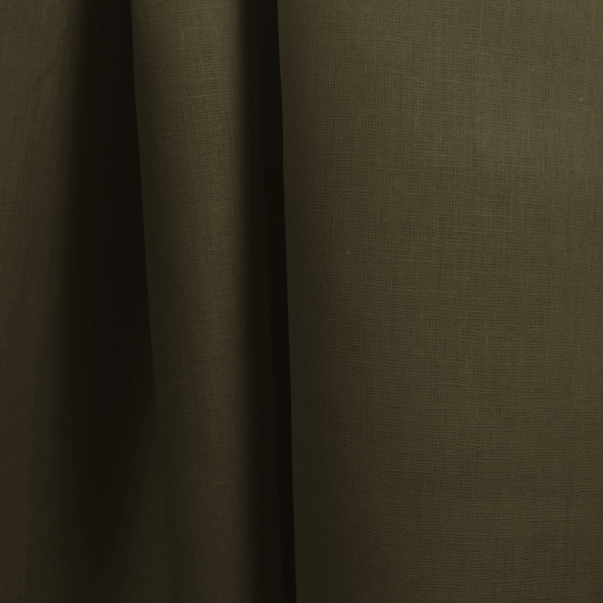 European mid-weight linen woven - khaki green