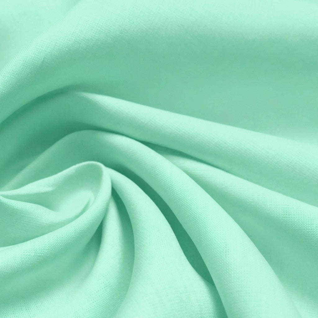 European mid-weight linen woven - summer mint
