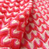 Missoni-esque flame stitch knit - rouge