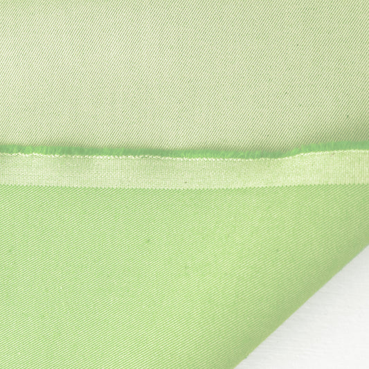 Italian reversible cotton denim - matcha