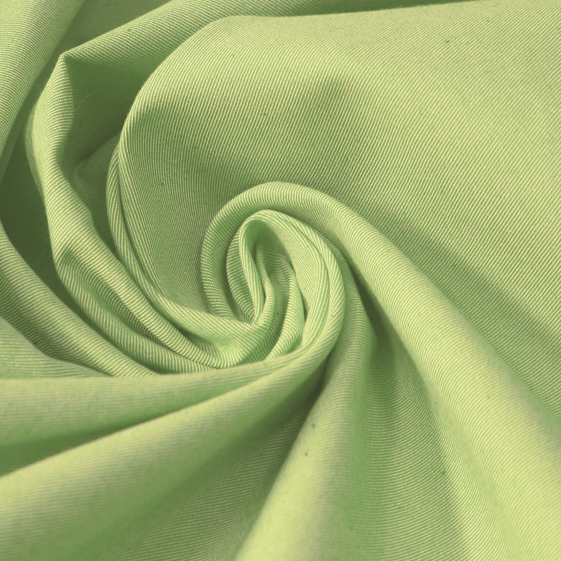 Italian reversible cotton denim - matcha