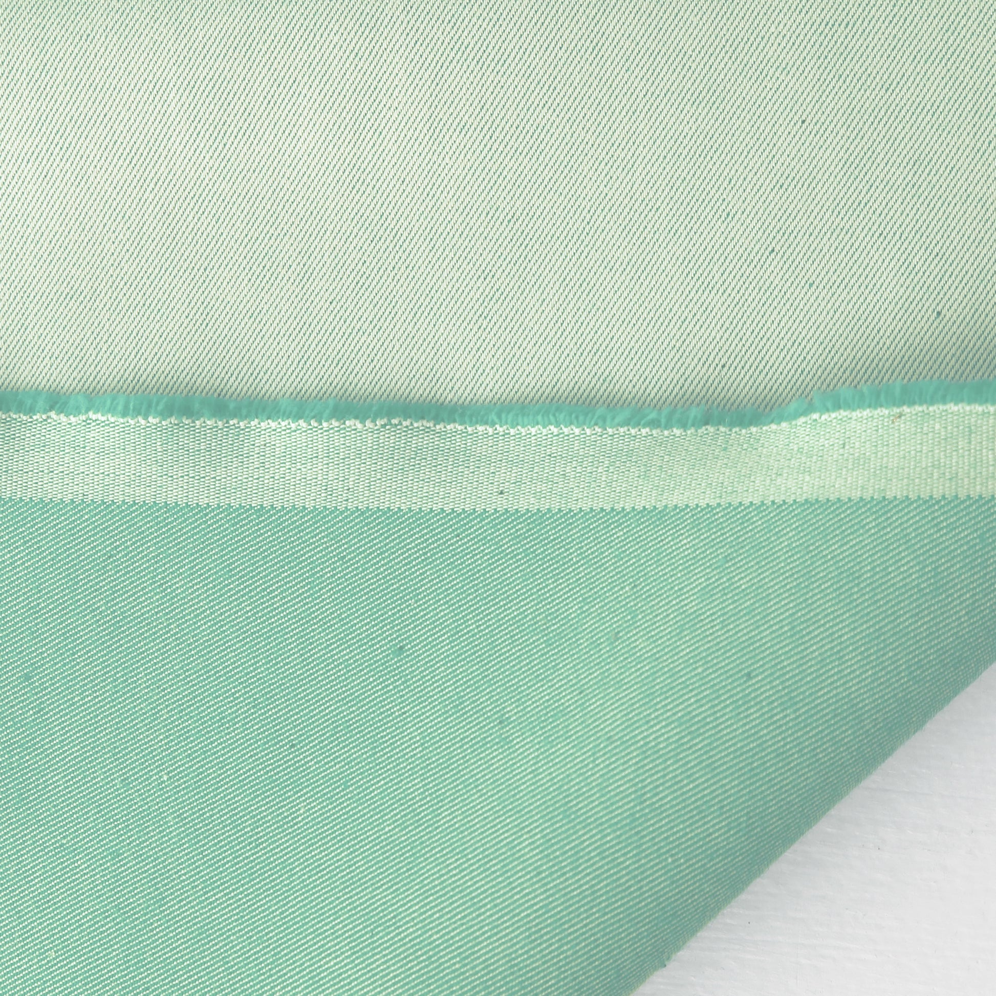 Italian reversible cotton denim - splash