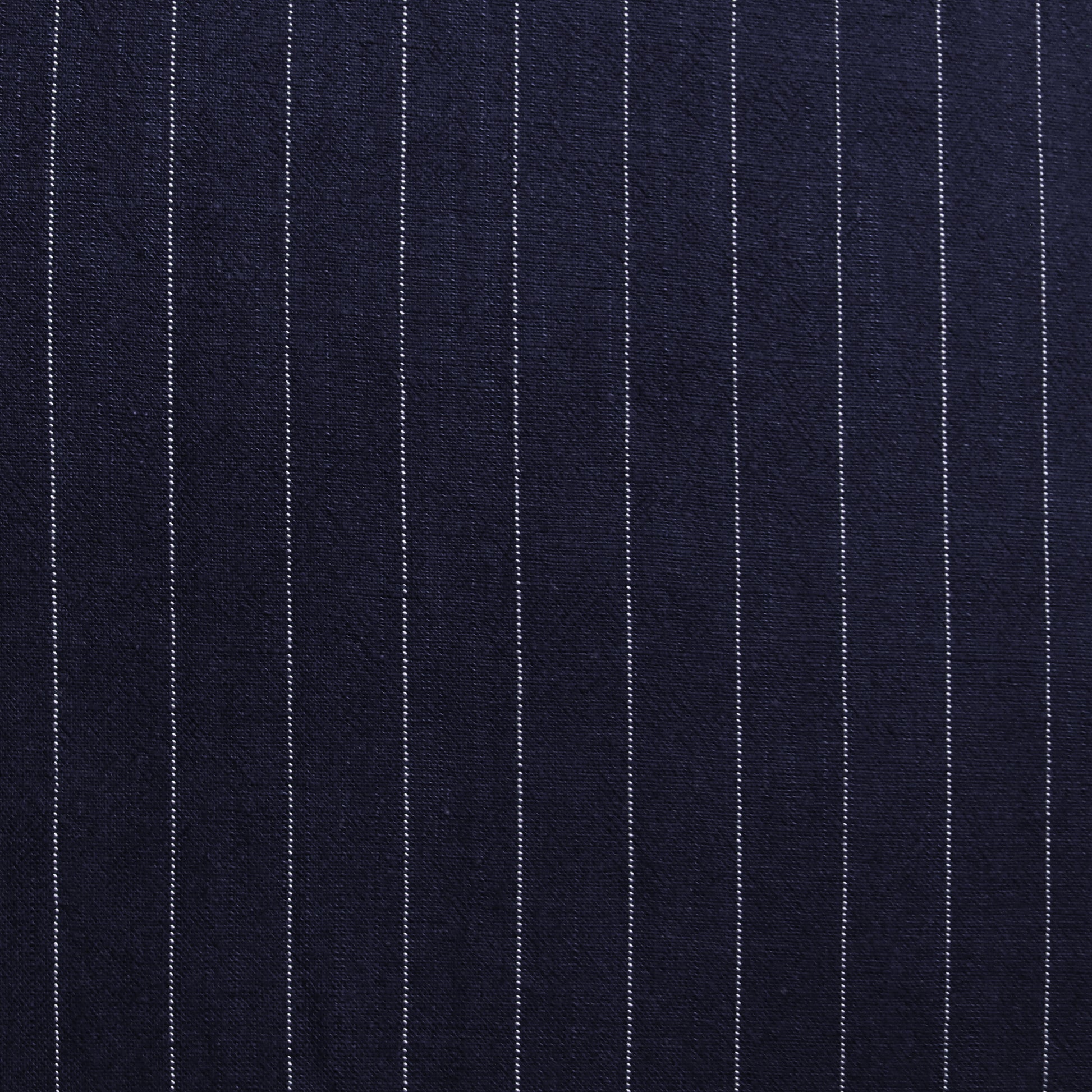 textured pinstripe rayon/linen mid-weight woven - navy