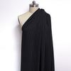 textured pinstripe rayon/linen mid-weight woven - black