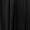textured pinstripe rayon/linen mid-weight woven - black