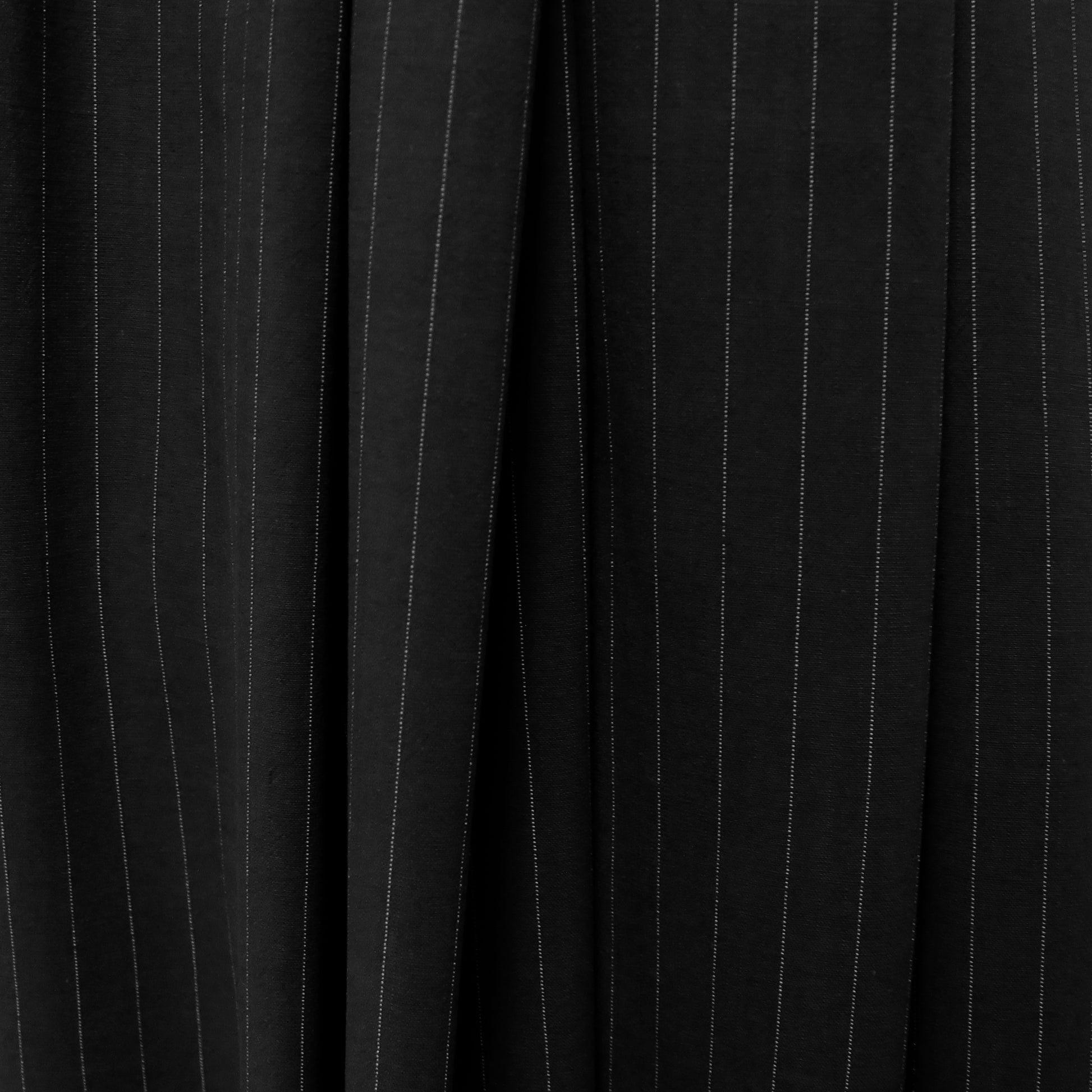 textured pinstripe rayon/linen mid-weight woven - black