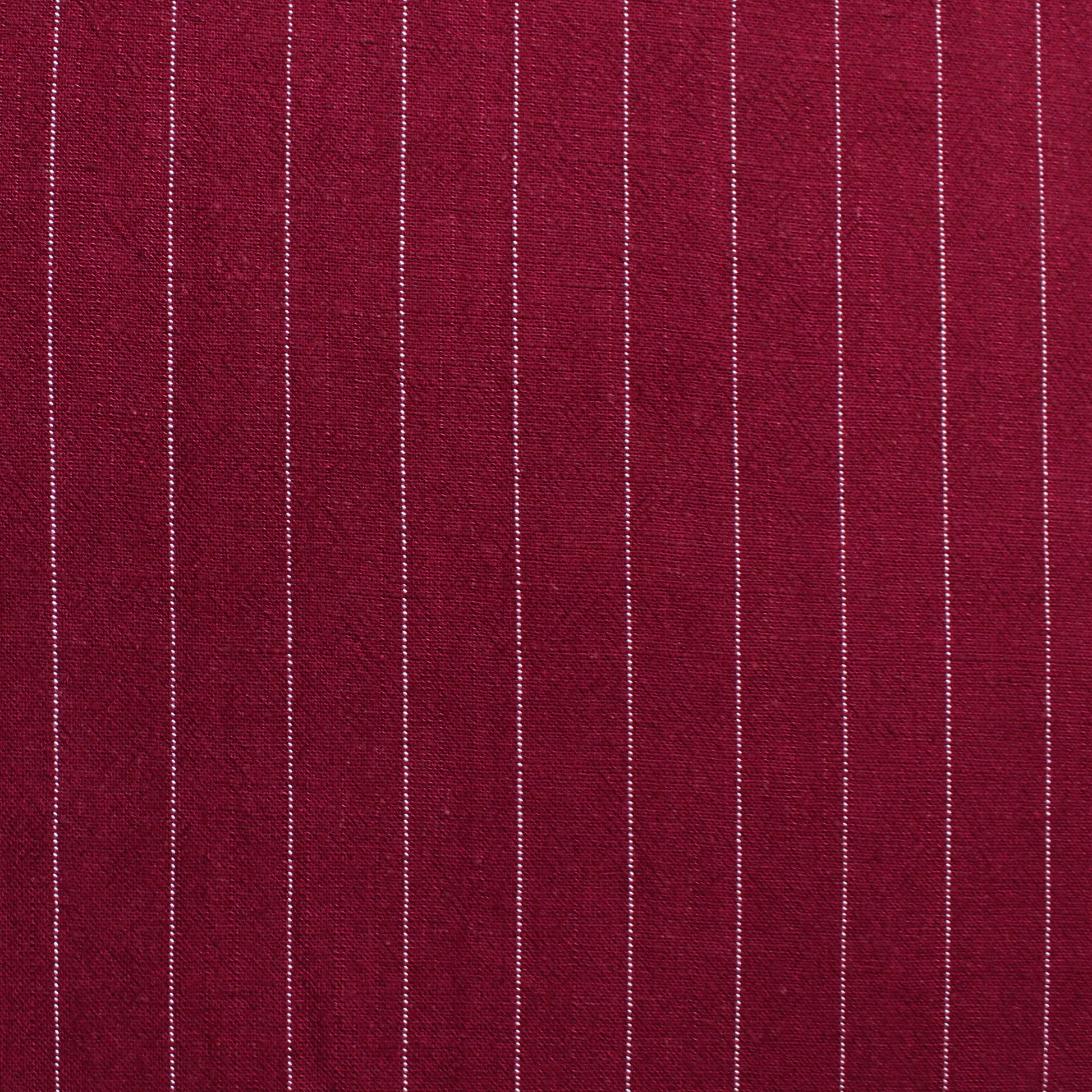 textured pinstripe rayon/linen mid-weight woven - cranberry