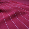 textured pinstripe rayon/linen mid-weight woven - cranberry