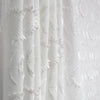 'sunflowers' embroidered cotton voile - soft white