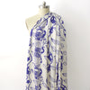 Italian "Santorini" viscose border print
