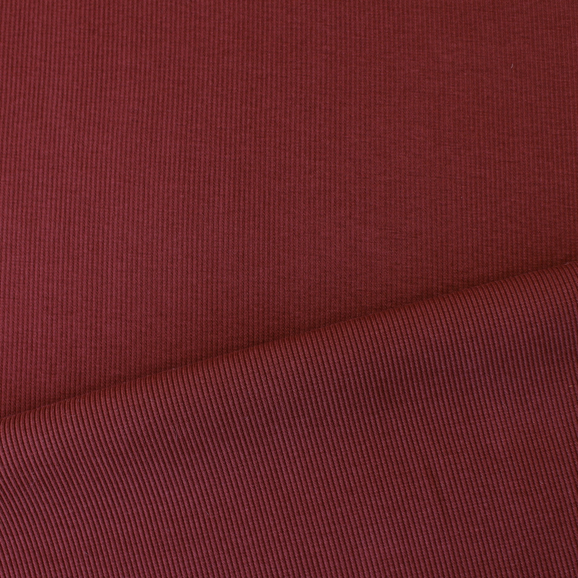 organic cotton rib knit - russet