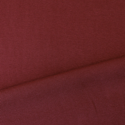 organic cotton rib knit - russet