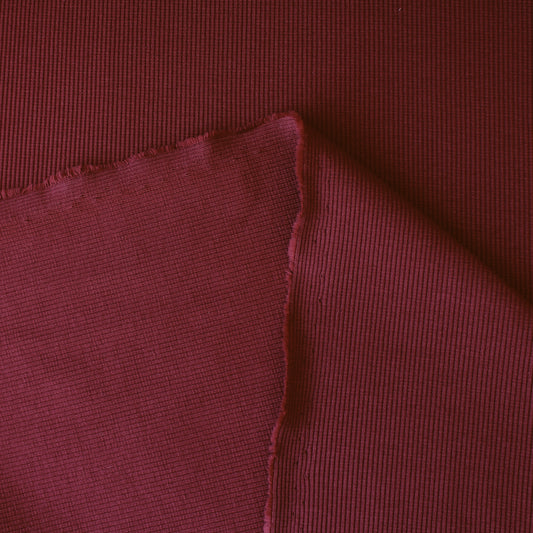 organic cotton rib knit - russet