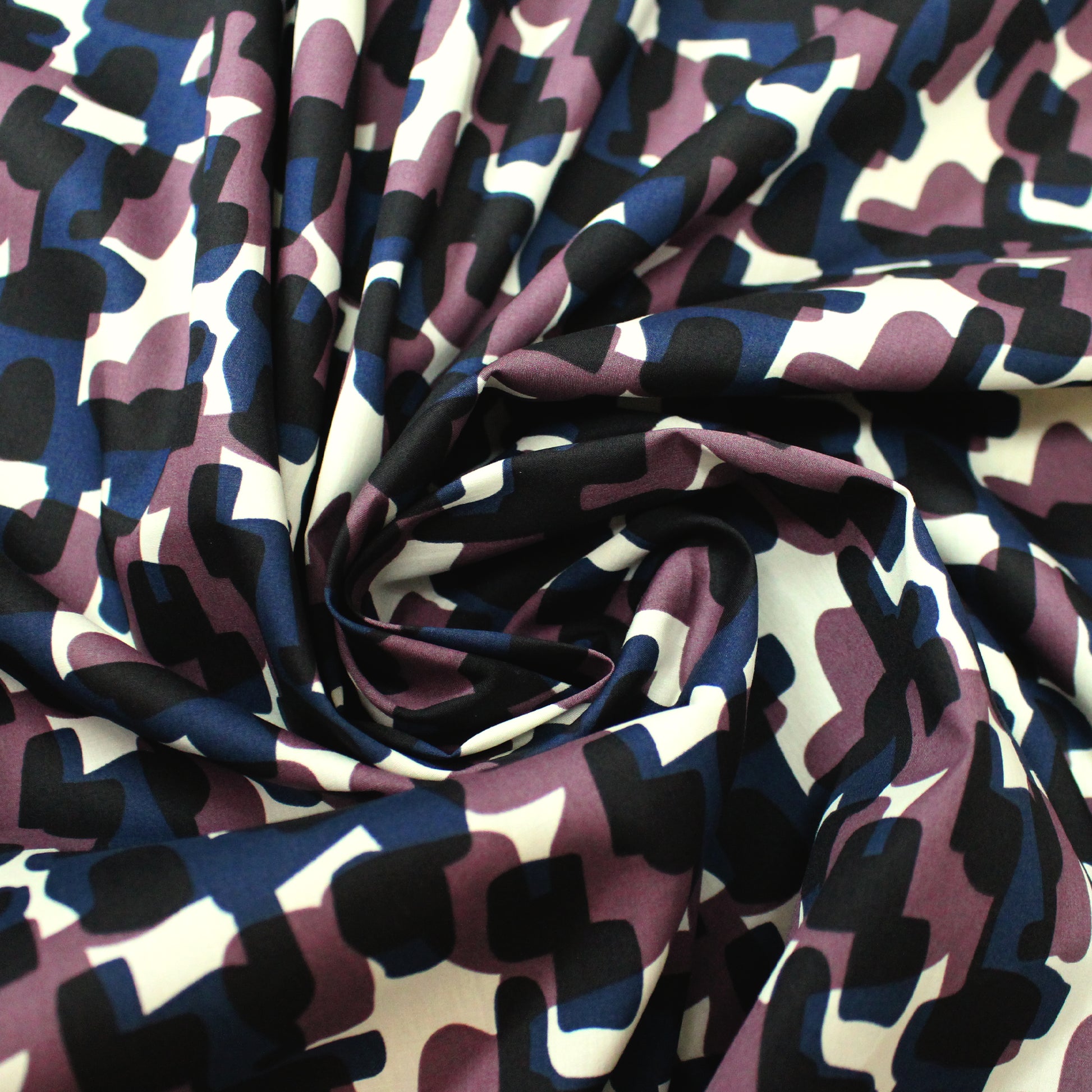 Italian 'retro blot' cotton shirting