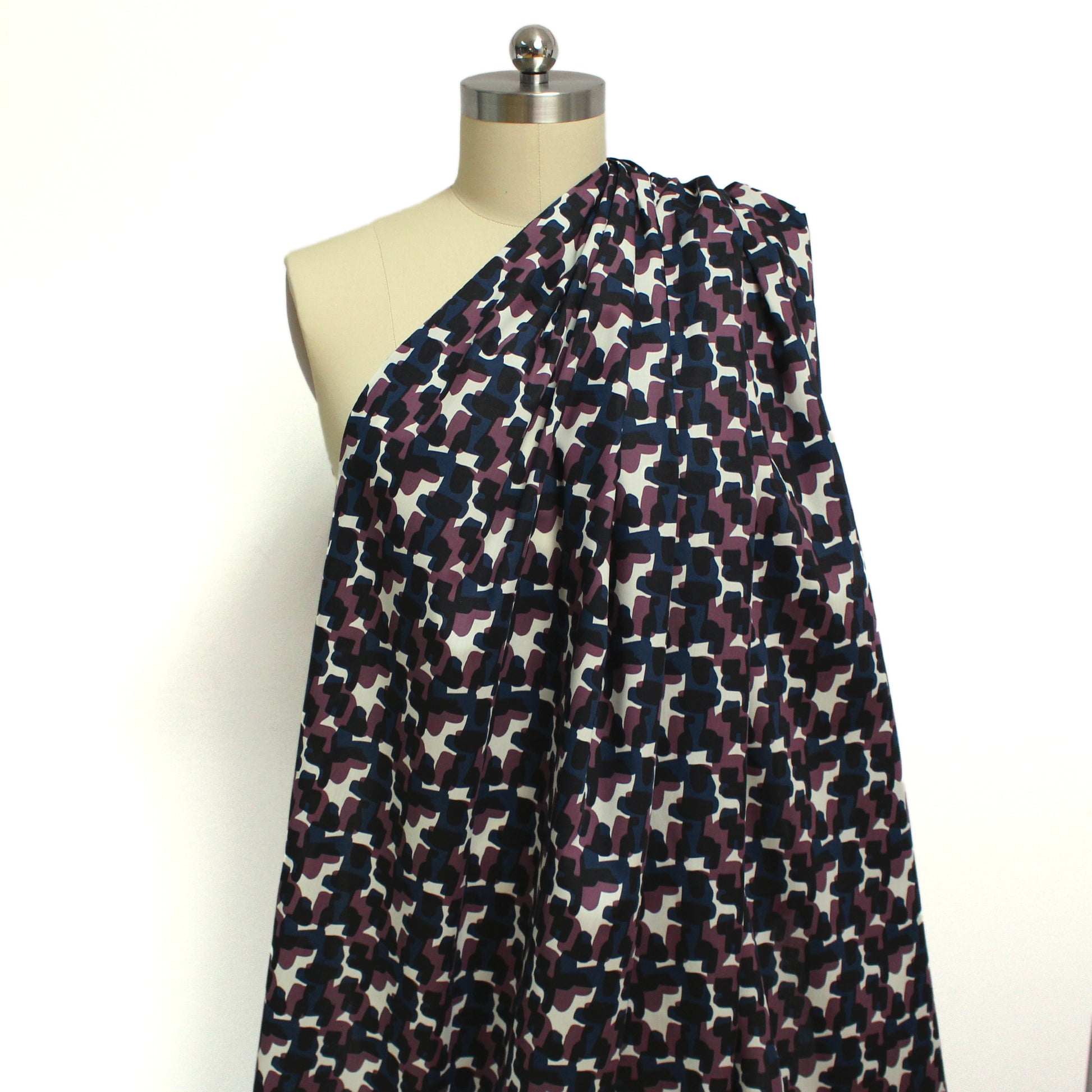 Italian 'retro blot' cotton shirting