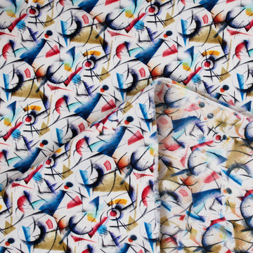 Italian 'Kandinsky' cotton shirting