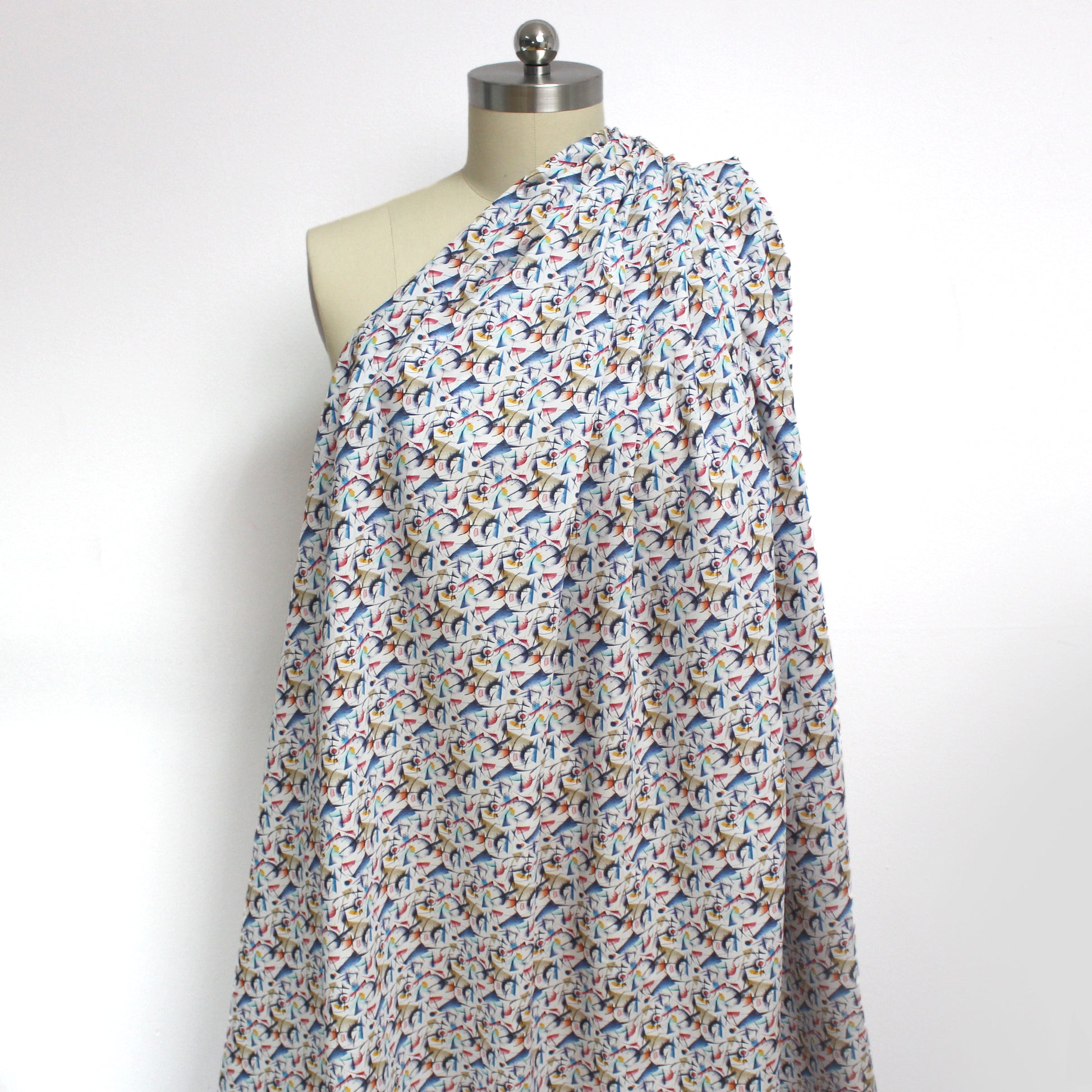 Italian 'Kandinsky' cotton shirting