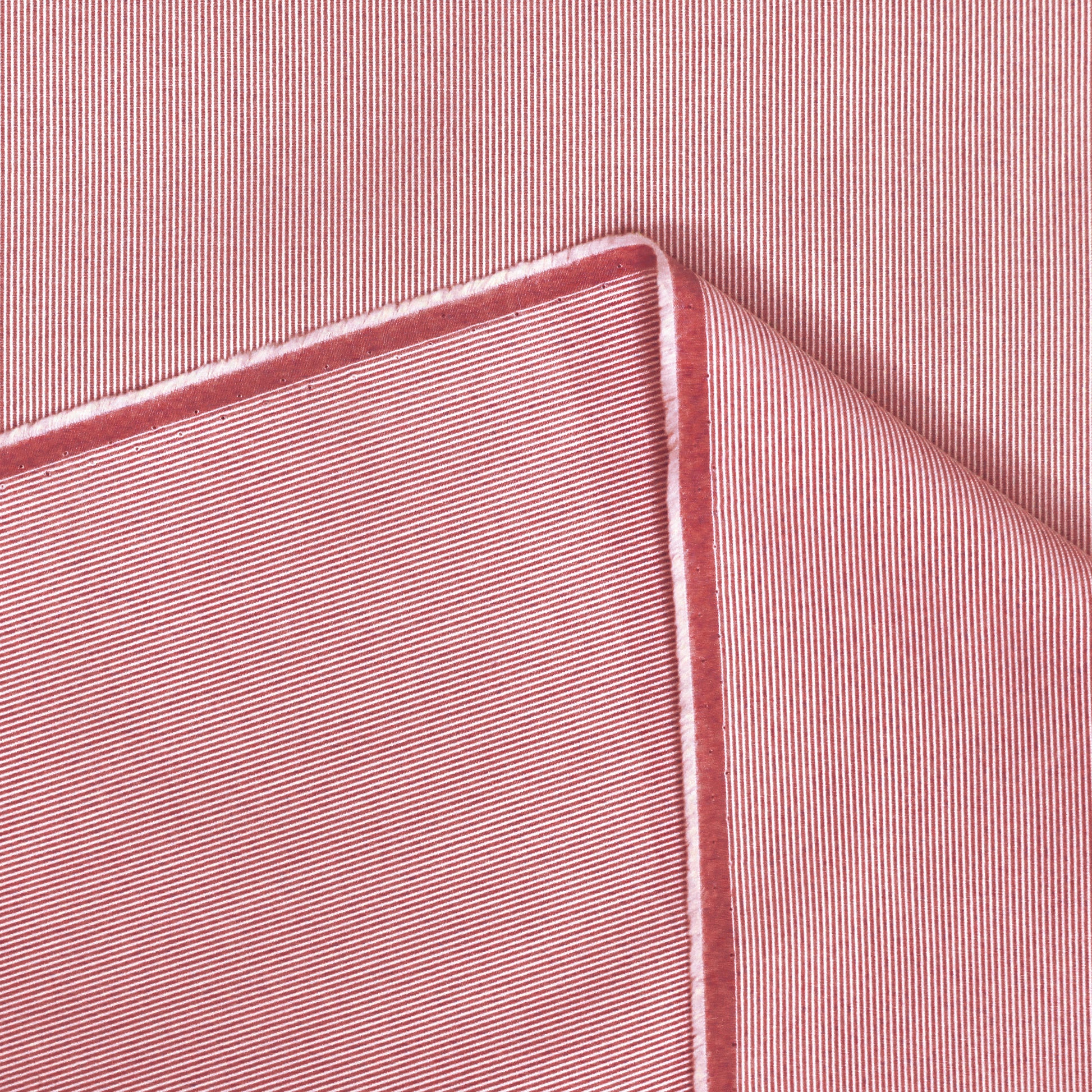 stretch cotton 'feathercord' - red/white