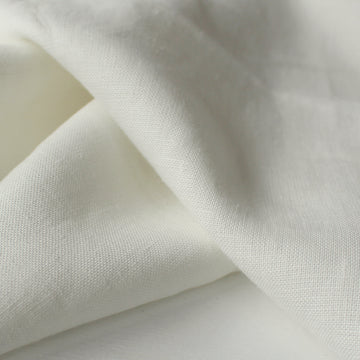 European mid-weight linen woven - ivory