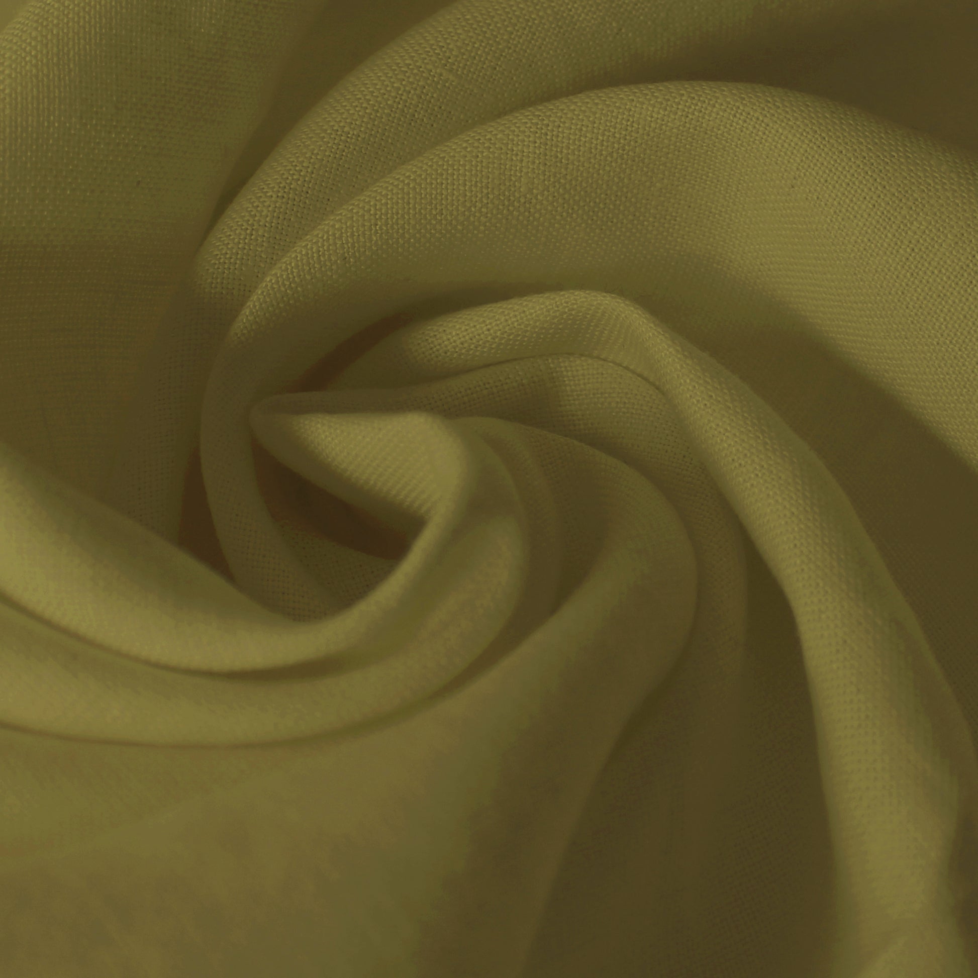 European mid-weight linen woven - yellow olive