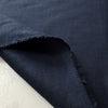 European mid-weight linen woven - dark navy