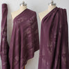 Italian 'plum garden' printed wool challis