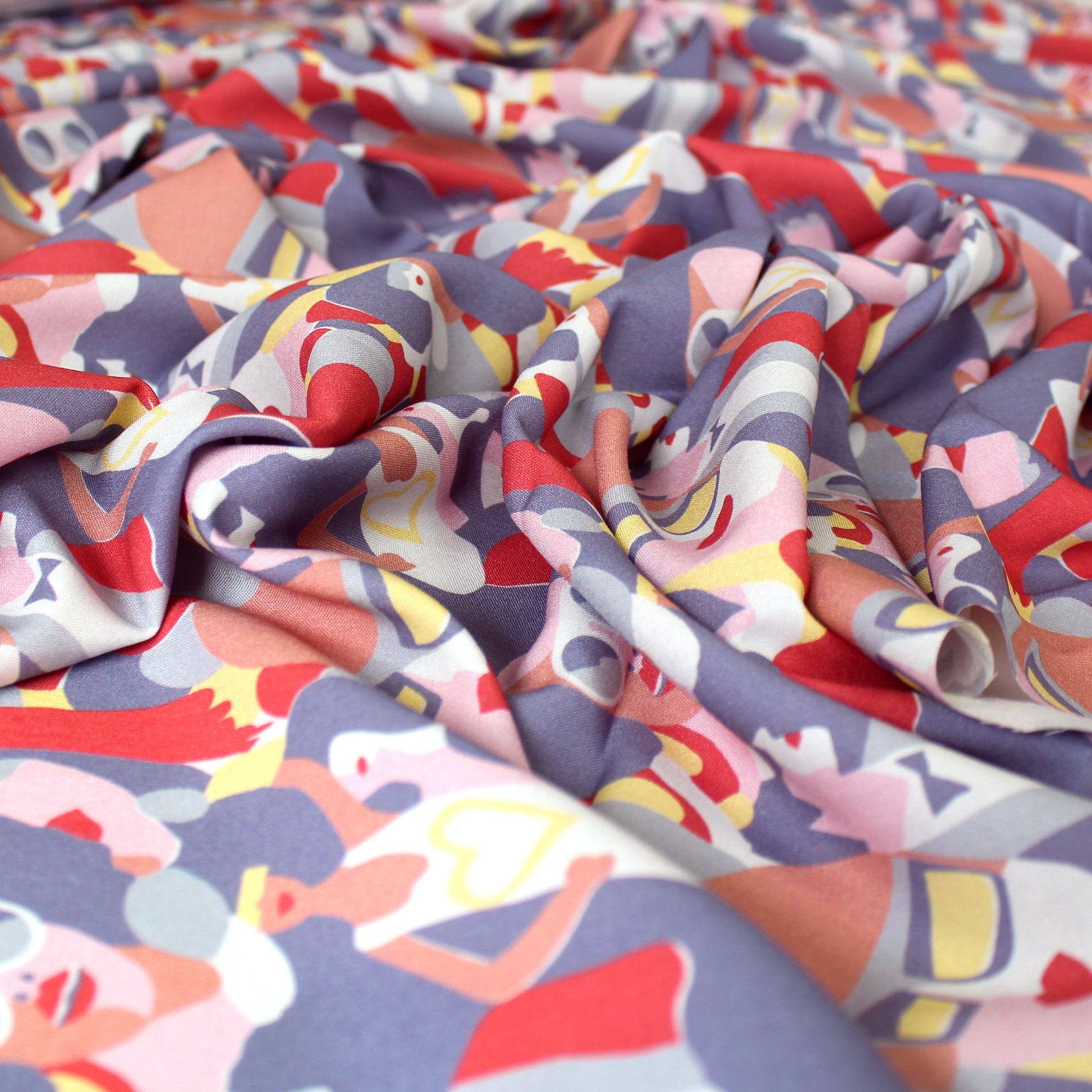 French 'network' drapey viscose woven