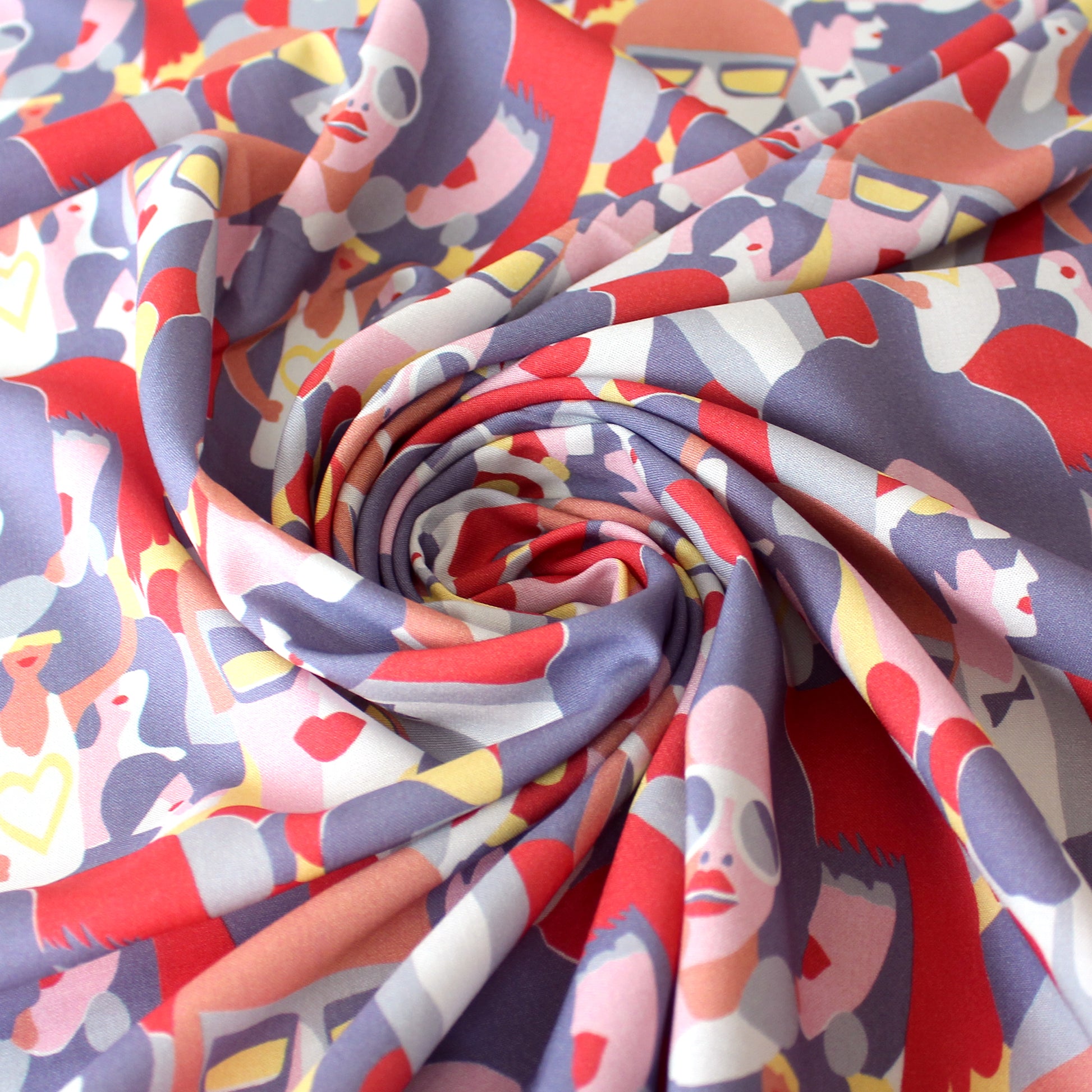 French 'network' drapey viscose woven