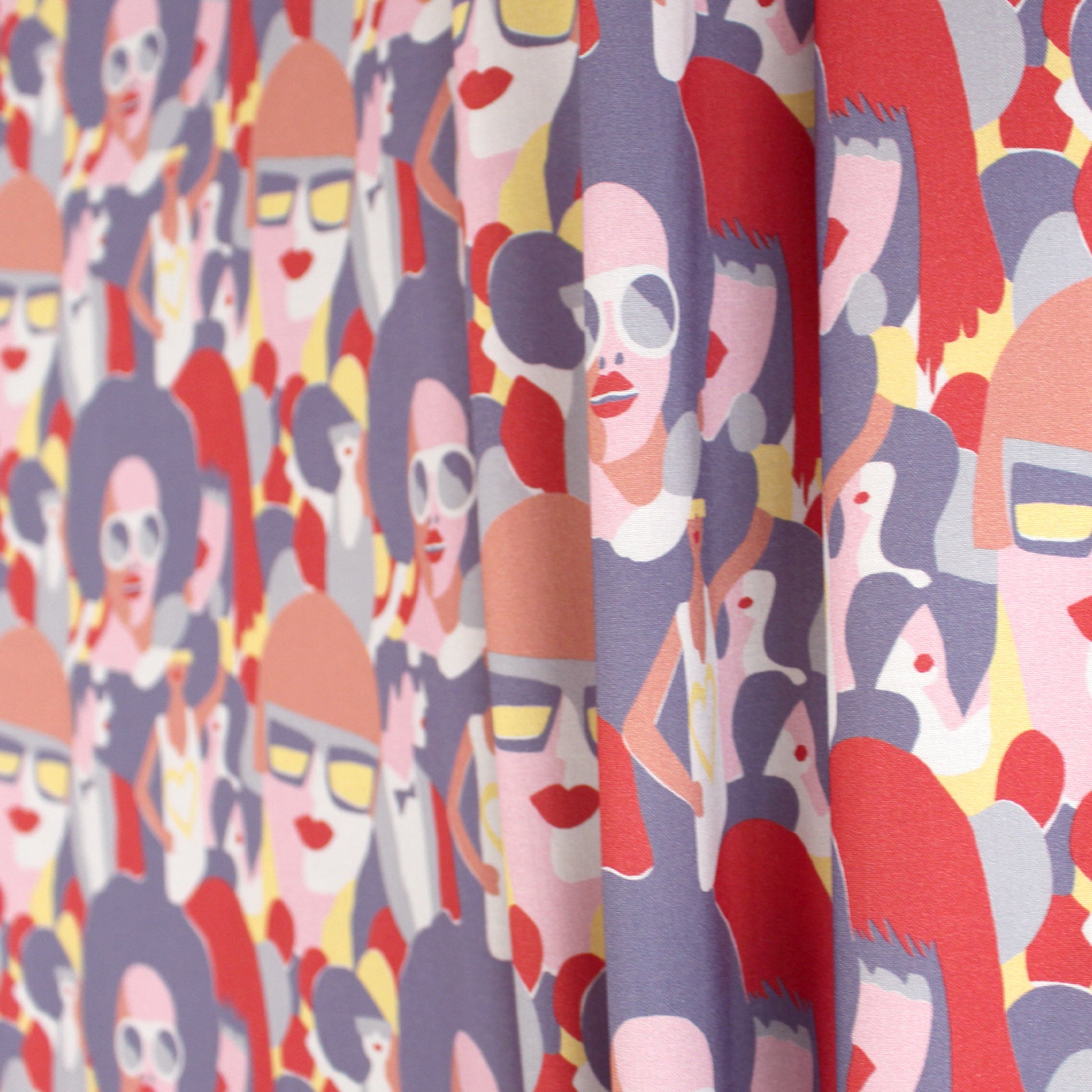 French 'network' drapey viscose woven