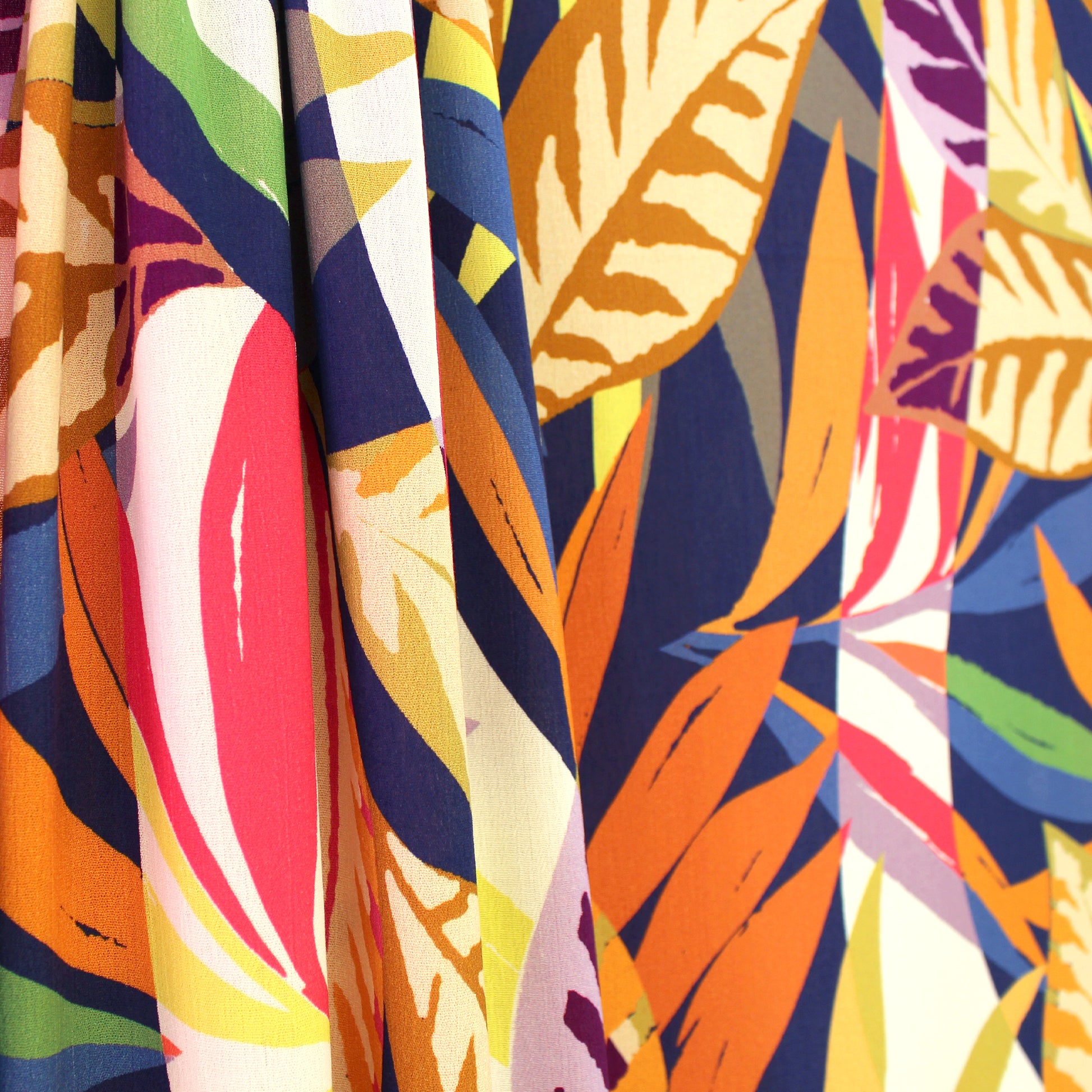 French 'Key Biscayne' viscose crepe woven