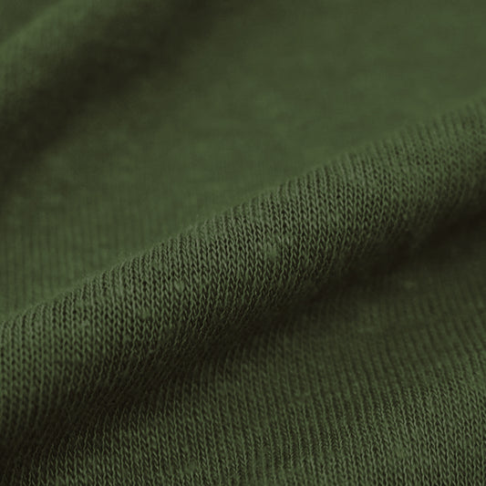 fine hemp/organic cotton knit, Oeko-Tex certified - olive