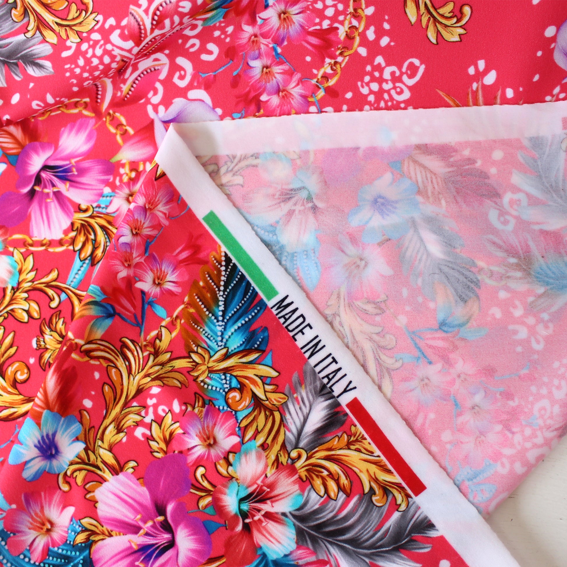 Italian designer 'botanical soiree' 4-way swim knit